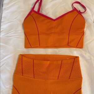 Aerie Orange and Pink Athletic Shorts